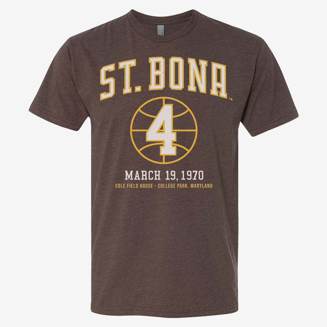 St. Bonaventure '70 Vintage Tee - Brown