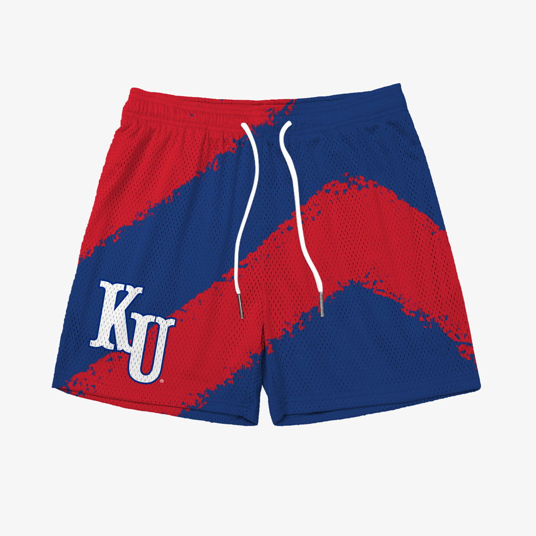 Kansas Big Stripe Fundamental Shorts - Blue/Red