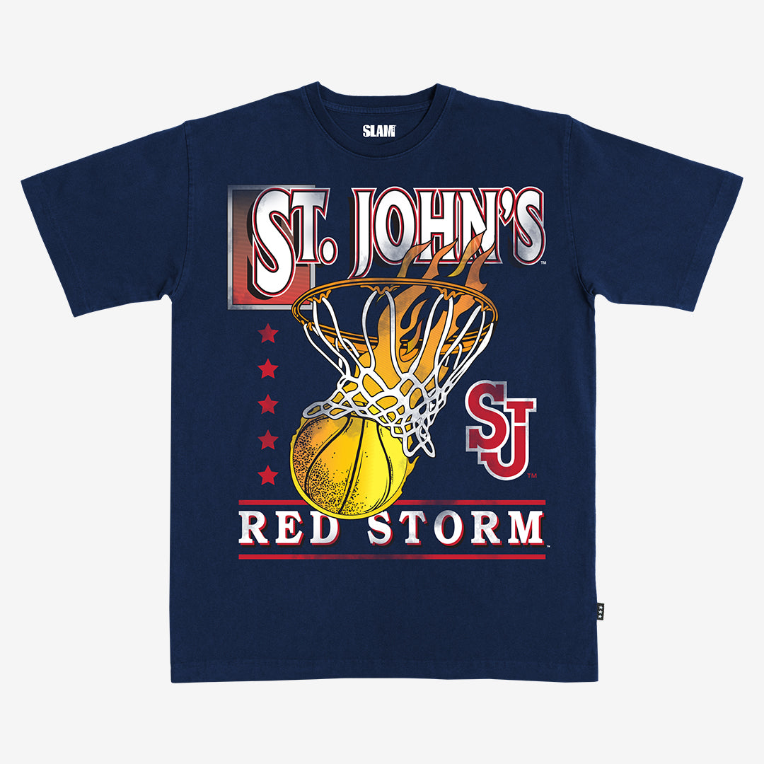 St. John's Hoops Heavy Tee - Navy