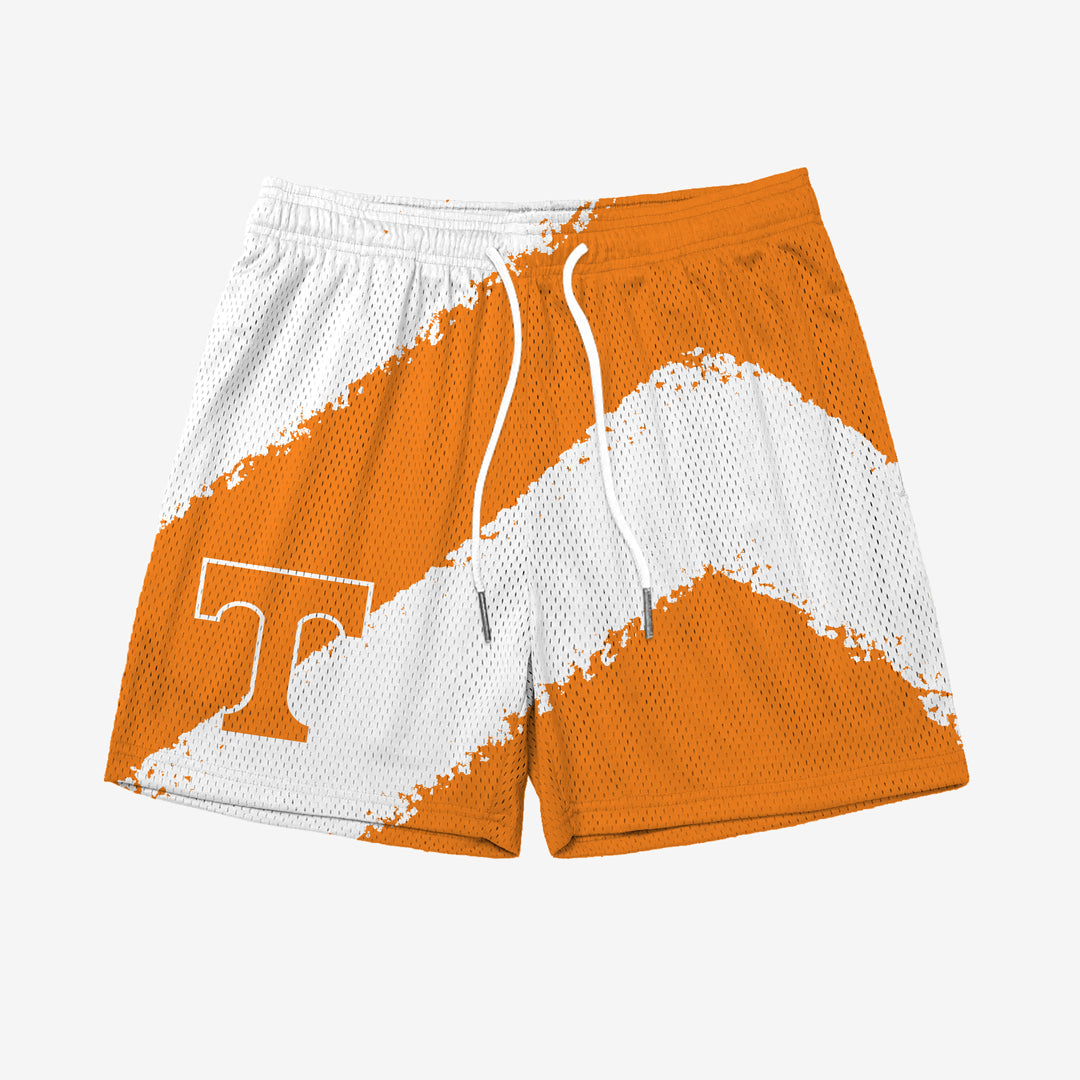 Tennessee Big Stripe Fundamental Shorts - Orange/White