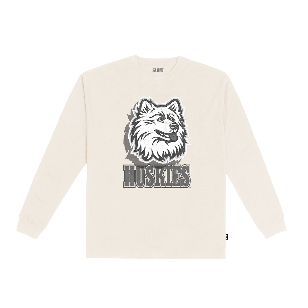 UConn Monochromatic L/S Tee