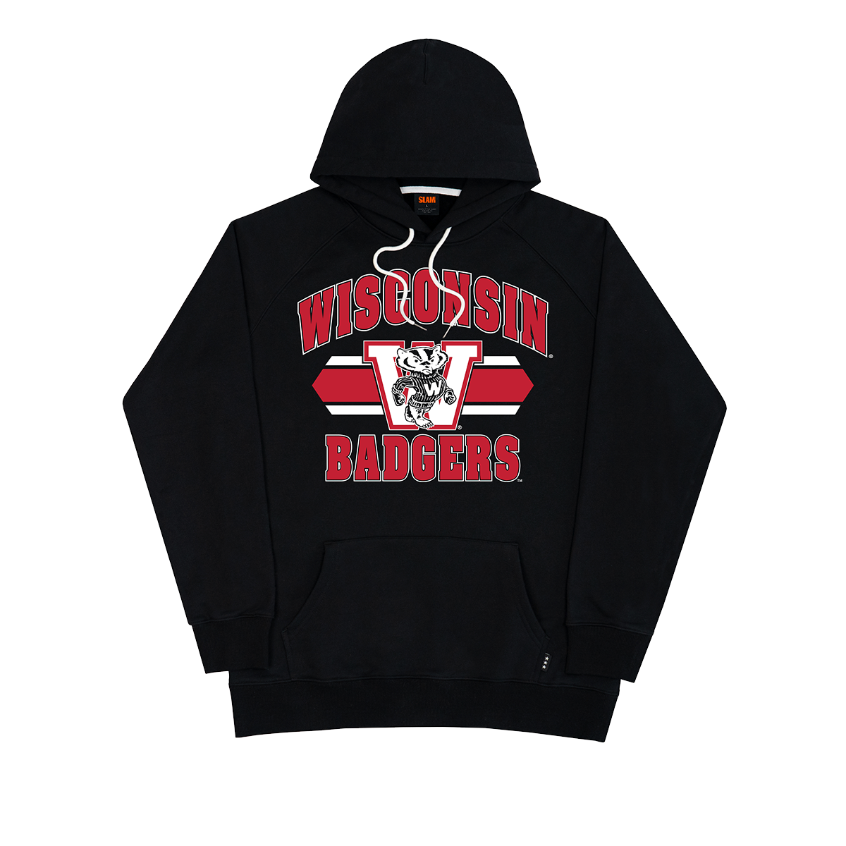 Wisconsin Logo Stripe Hoodie