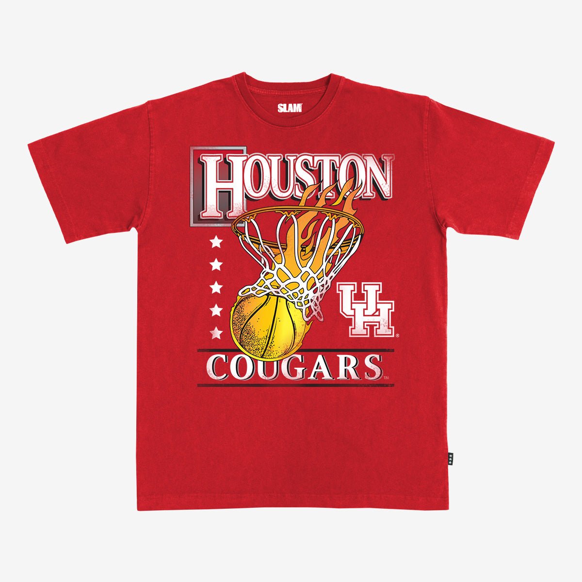 Houston Cougars Hoops Heavy Tee
