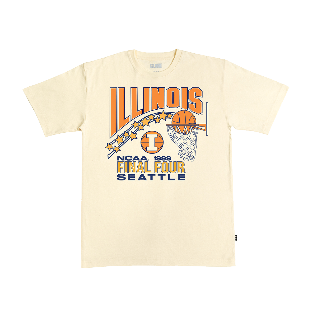 Illinois Flyin' Illini '89 Heavy Tee - Cream