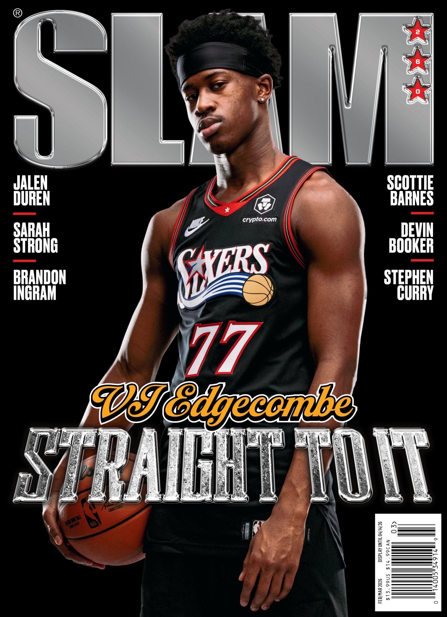 SLAM 260: VJ Edgecombe Magazine (Cover 4 of 7) - SLAM Goods