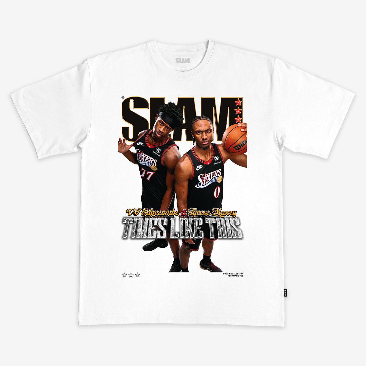 SLAM Cover Tee - Tyrese Maxey + VJ Edgecombe (SLAM 260) - SLAM Goods
