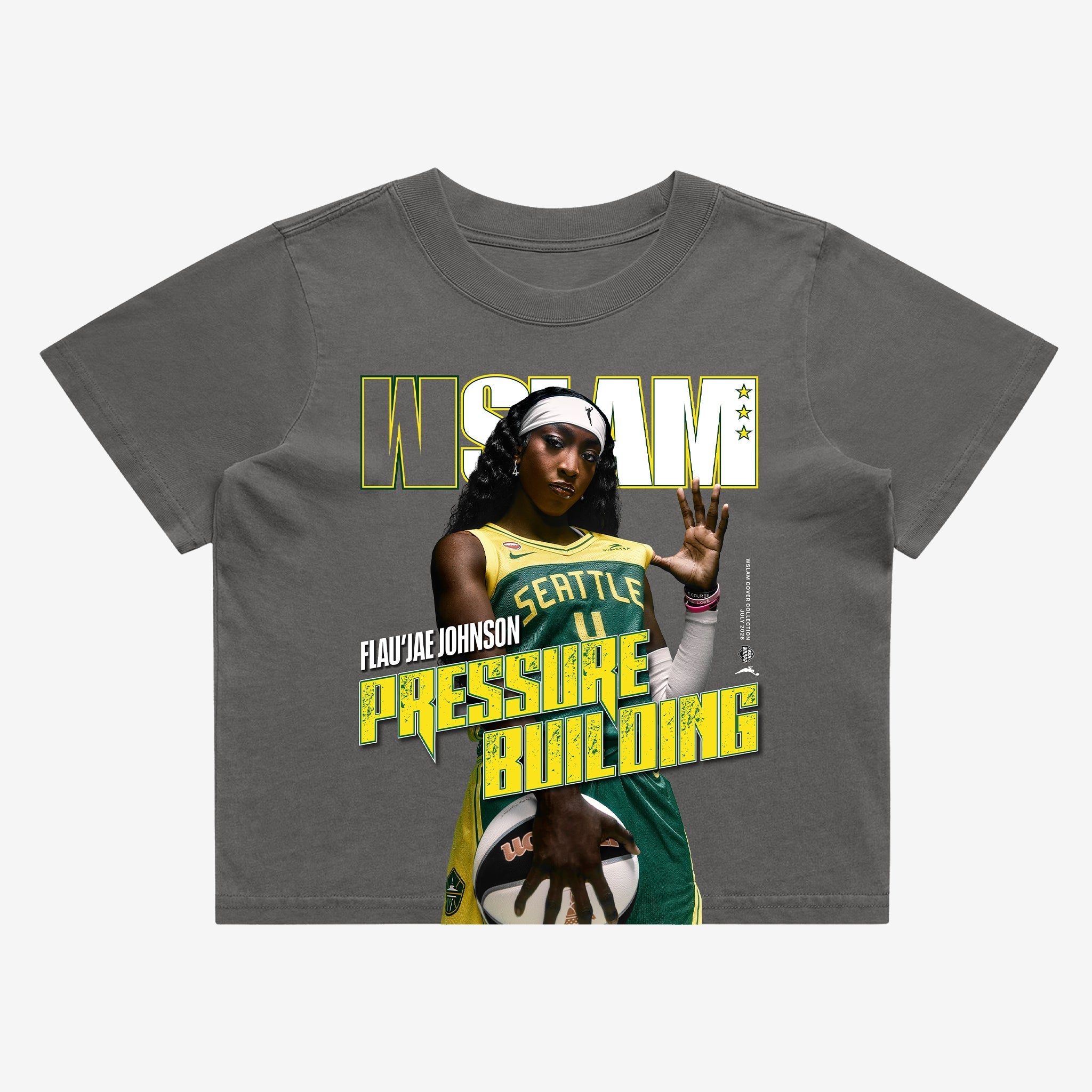 WSLAM Crop Cover Tee - Flau'jae Johnson (Seattle Storm) - SLAM Goods