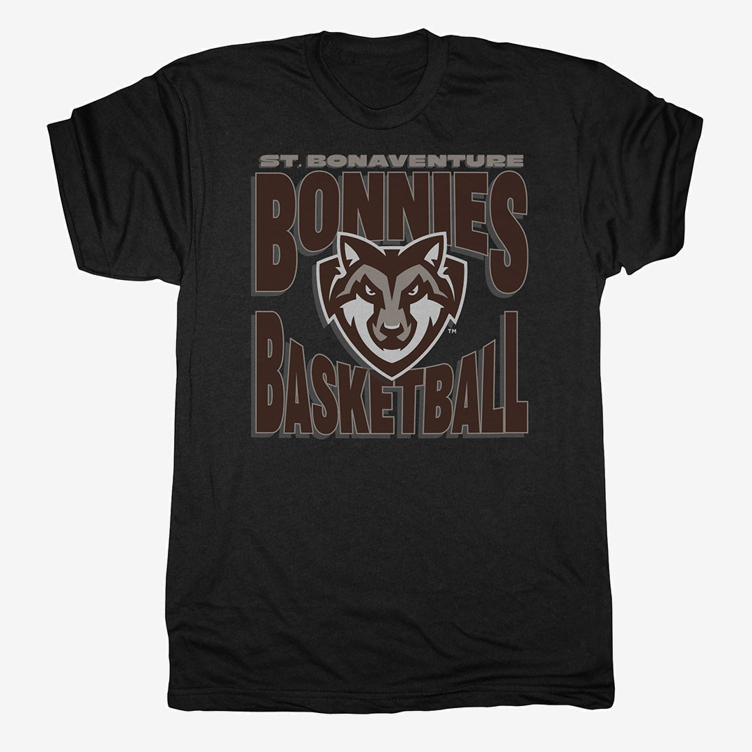 St. Bonaventure Bonnies Basketball Vintage T-Shirt - Black