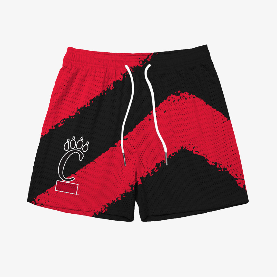 Cincinnati Big Stripe Fundamental Shorts - Black/Red