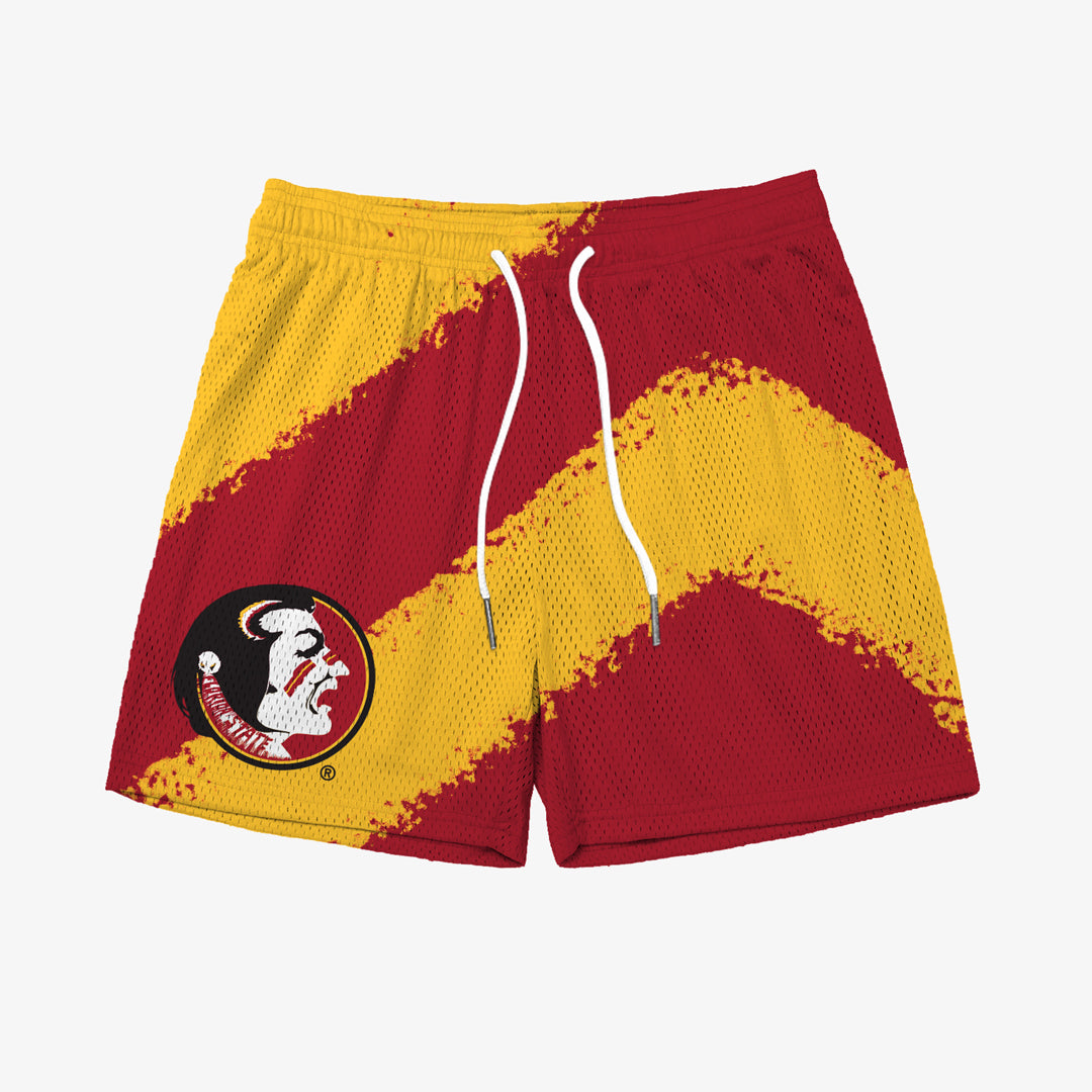 Florida State Big Stripe Fundamental Shorts - Garnet/Gold