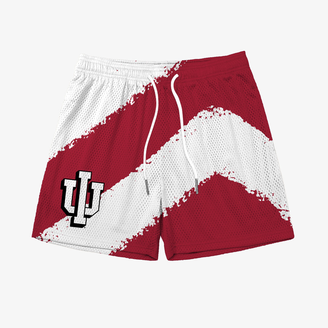 Indiana Big Stripe Fundamental Shorts - Crimson/White