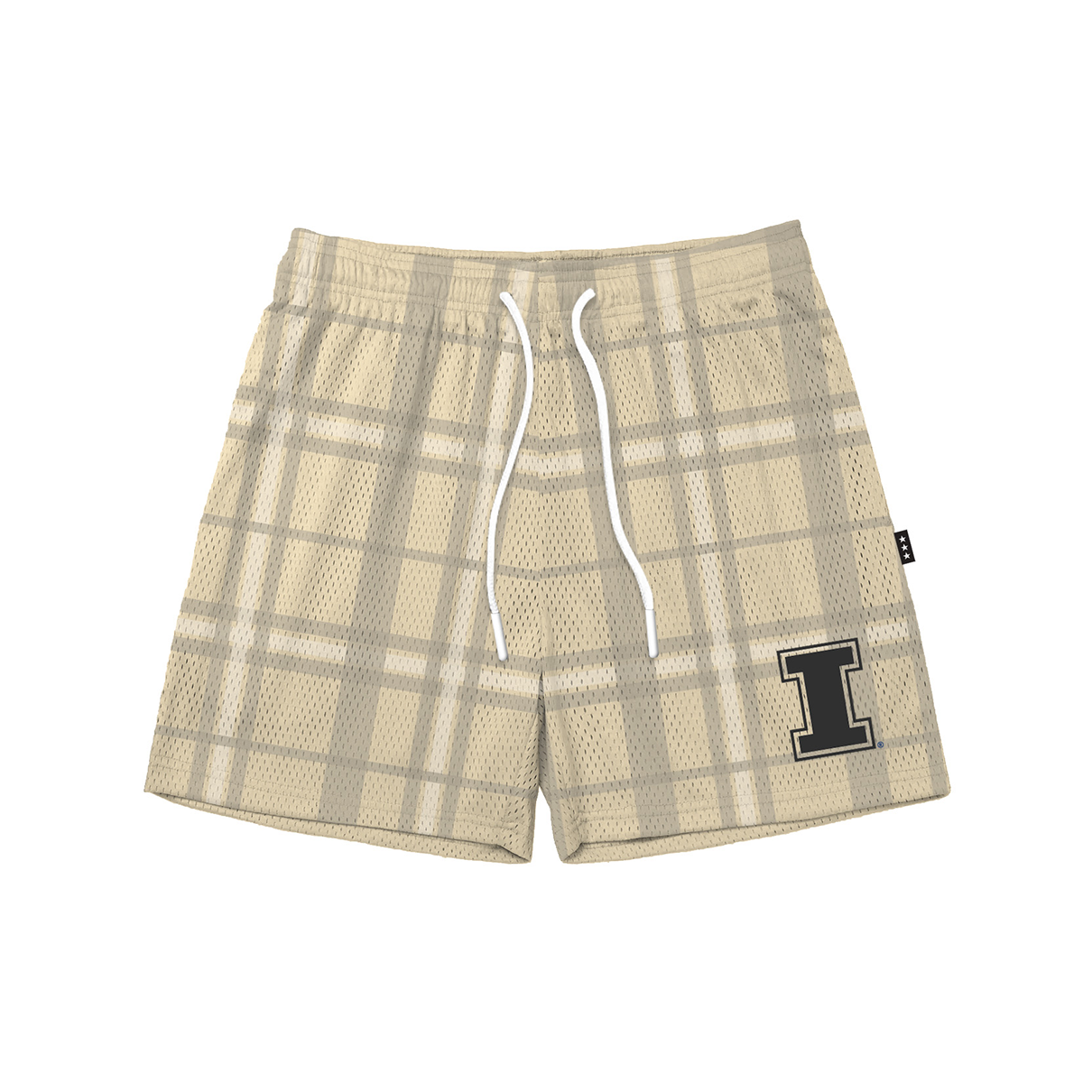 Illinois Plaid Monochromatic Fundamental Short