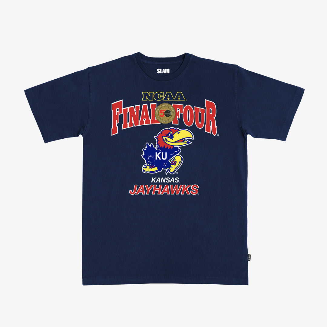 Kansas '88 Final Four Heavy Tee Navy