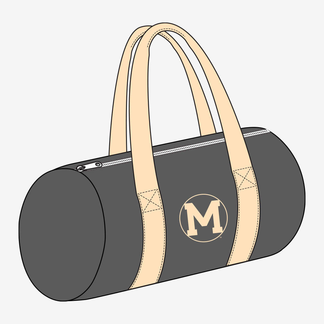 Michigan Monochromatic Gym Bag