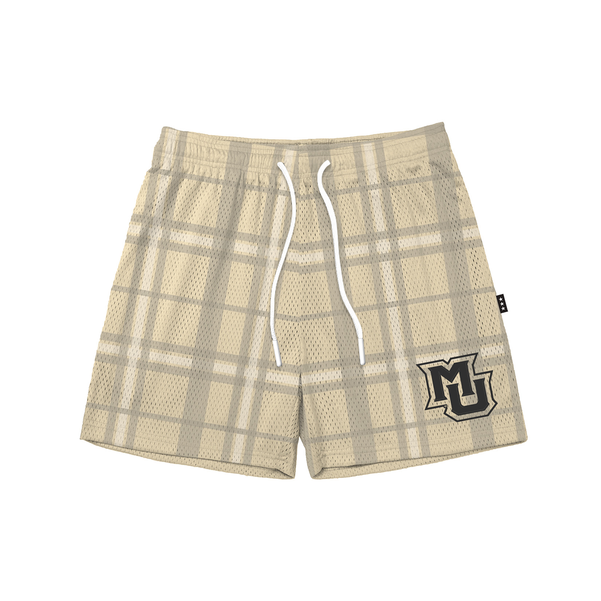 Marquette Plaid Monochromatic Fundamental Short