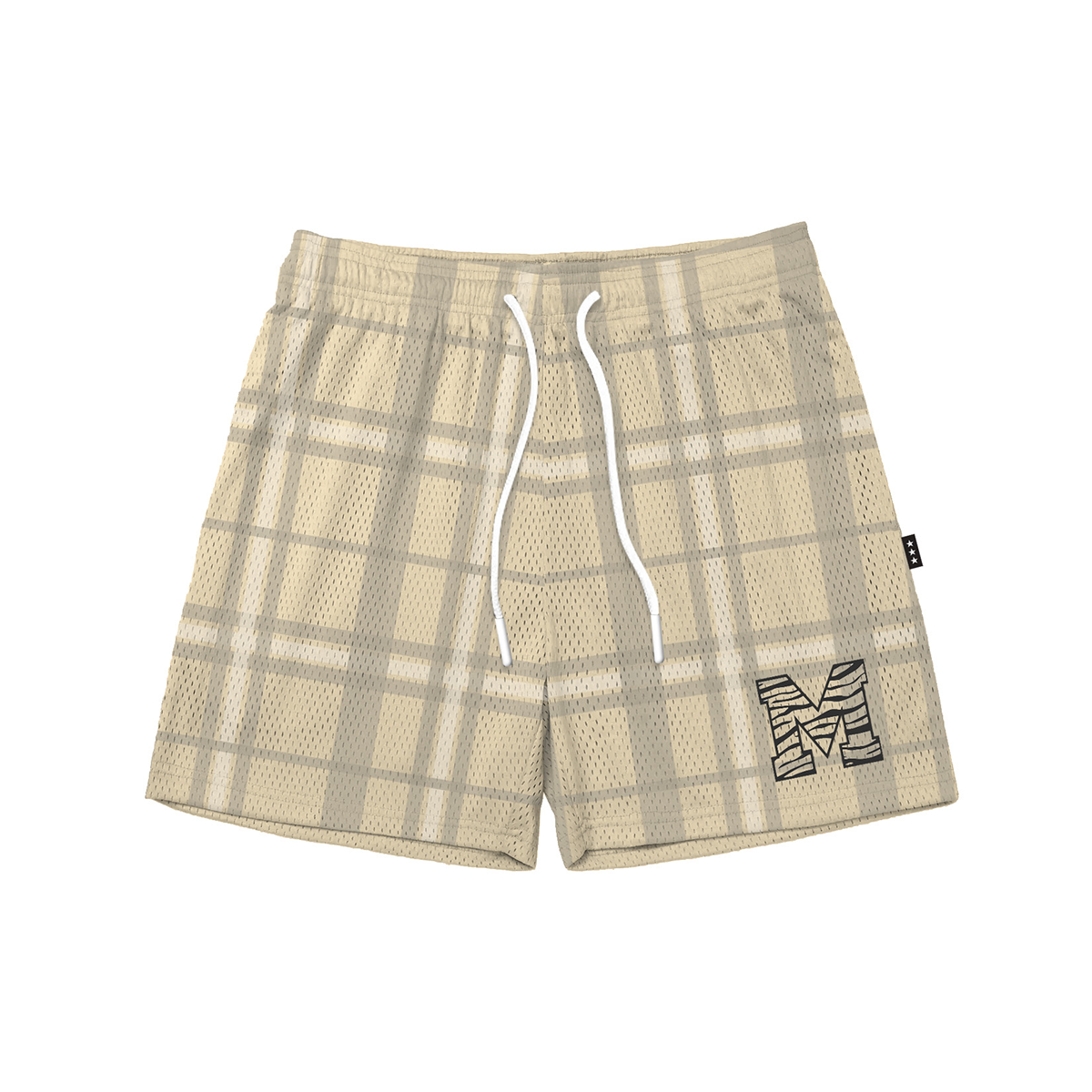 Memphis Plaid Monochromatic Fundamental Short