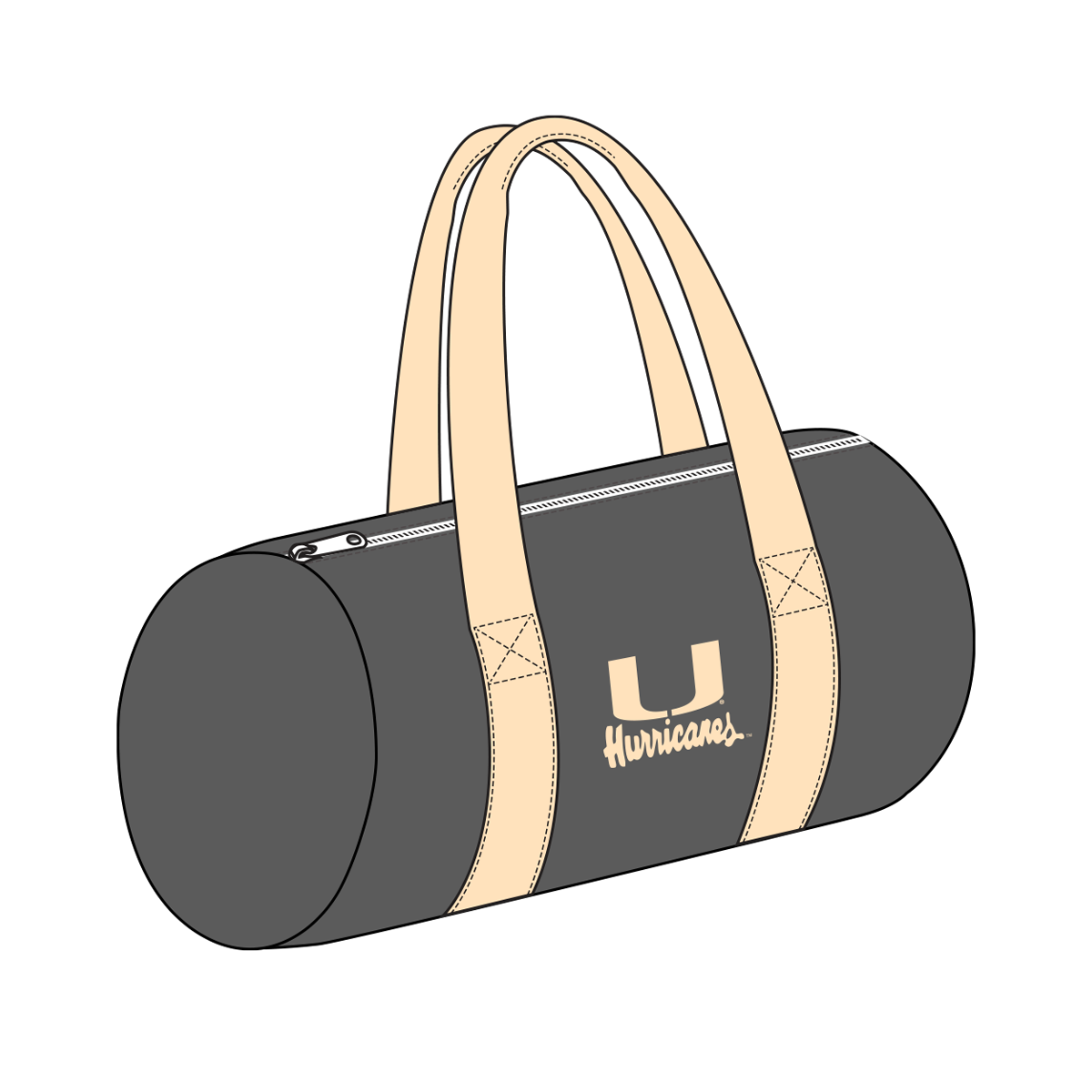Miami Monochromatic Gym Bag