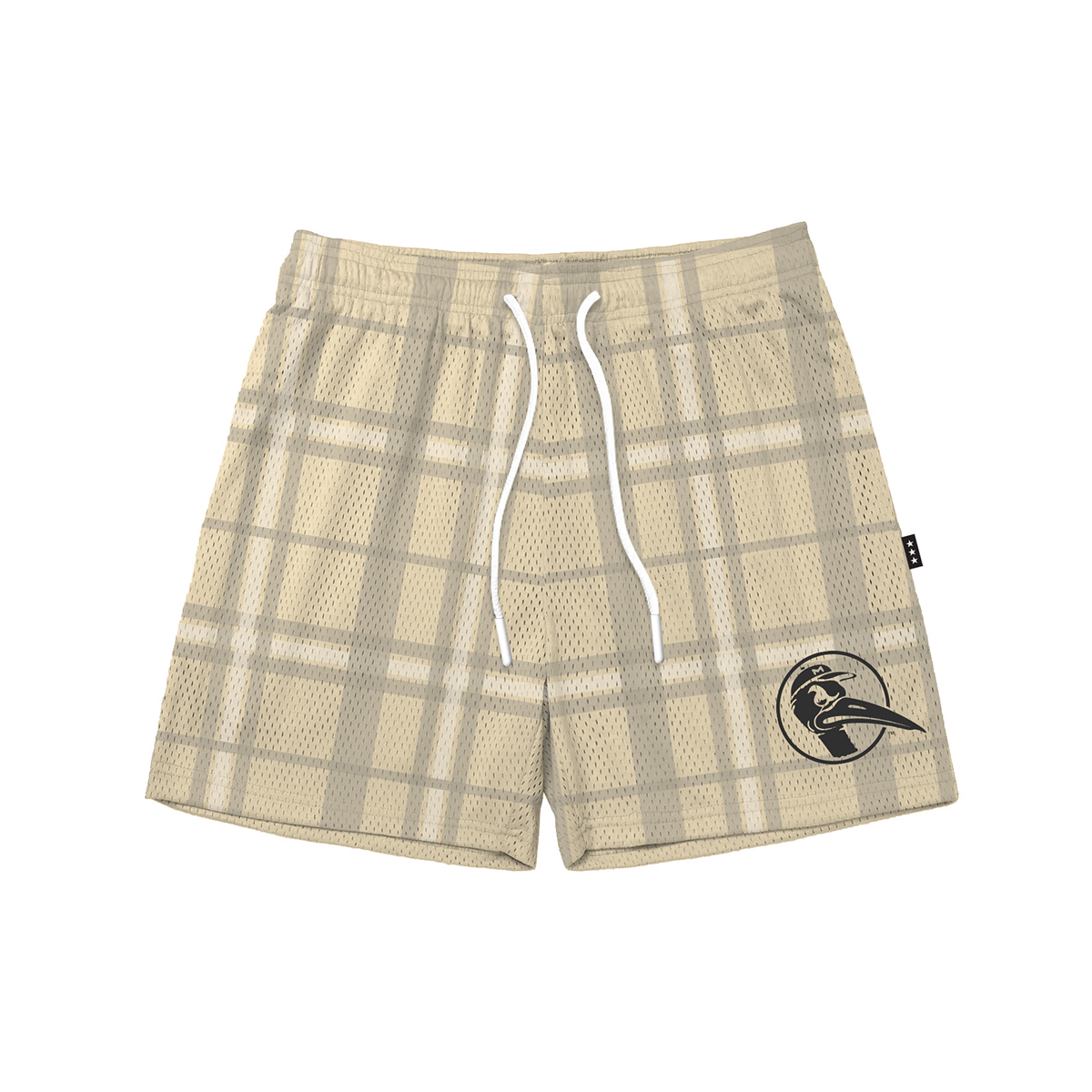 Miami Plaid Monochromatic Fundamental Short