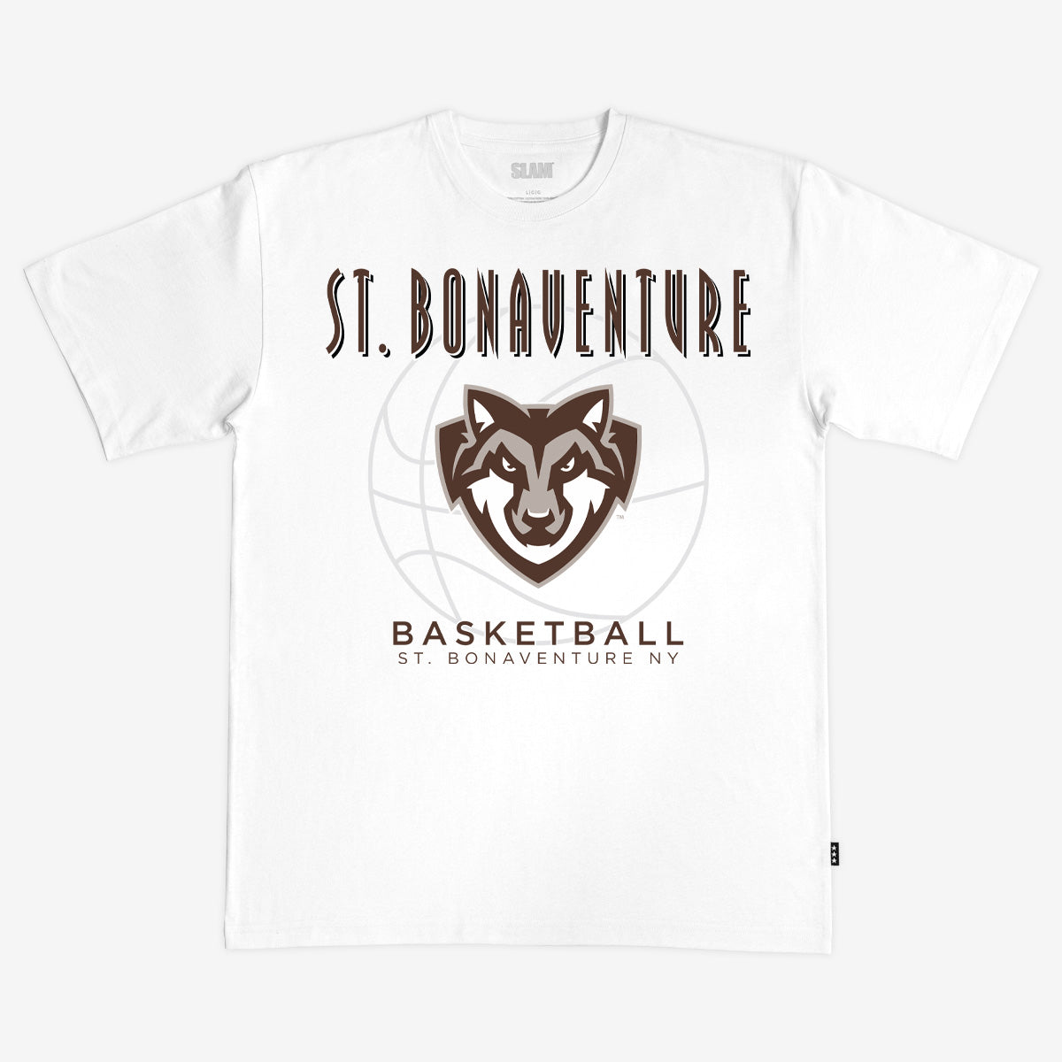 St. Bonaventure Basketball Heavy Tee - White