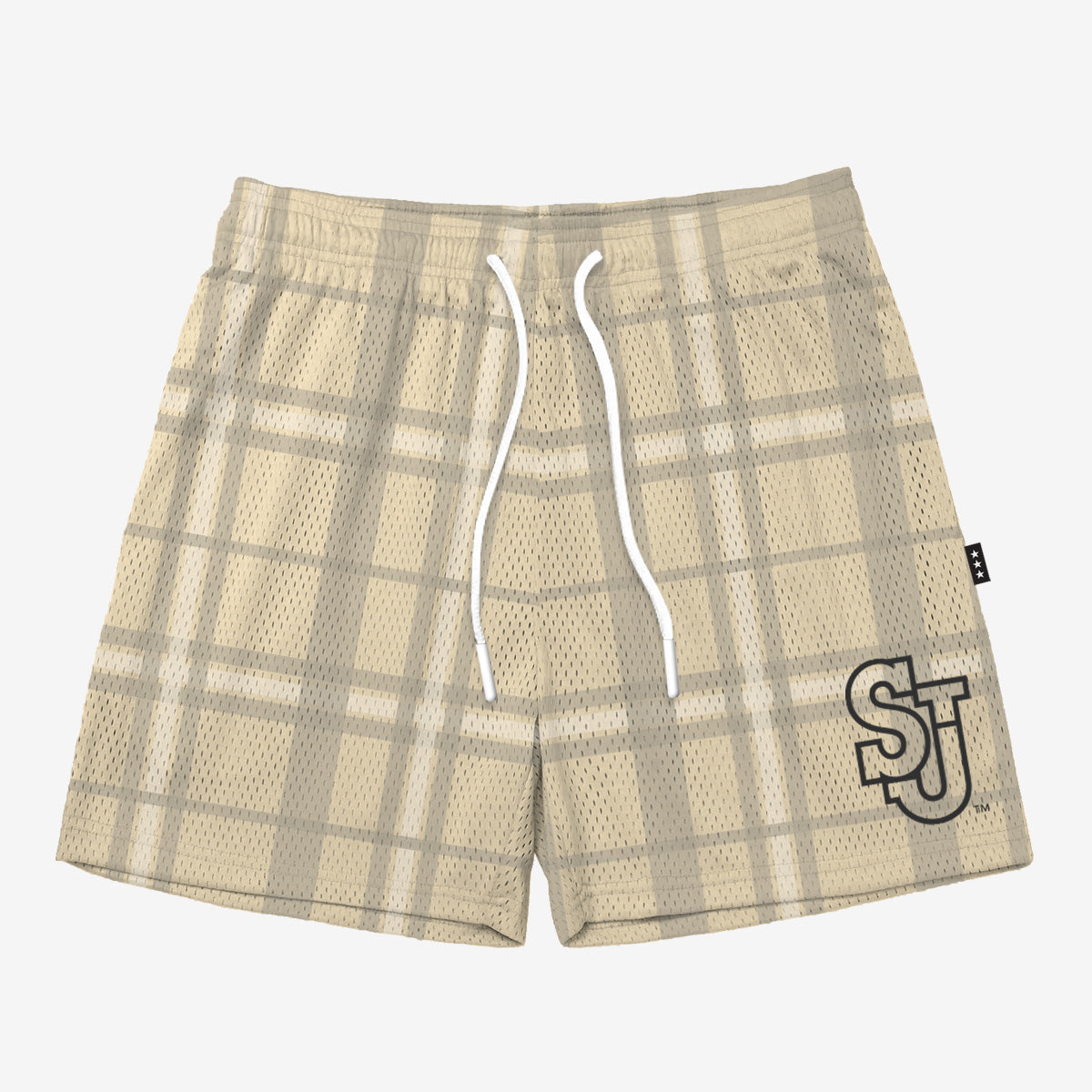 St. John's Plaid Monochromatic Fundamental Short