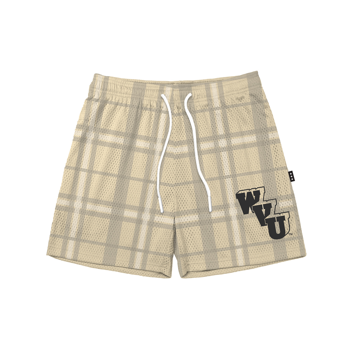 West Virginia Plaid Monochromatic Fundamental Short
