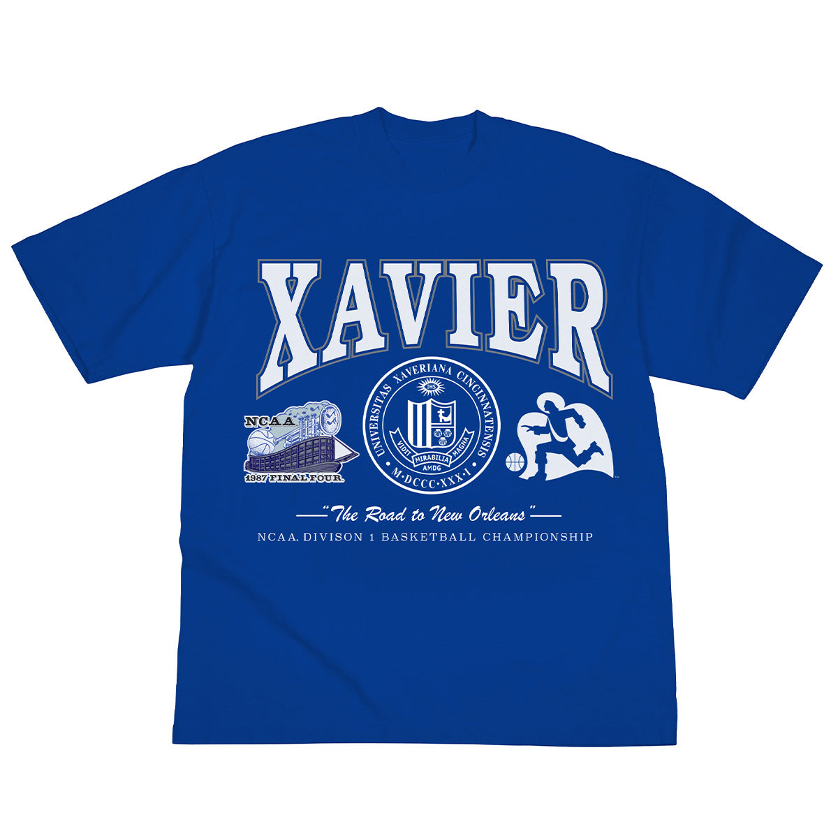 Xavier Basketball Deep Cut Heavy Tee