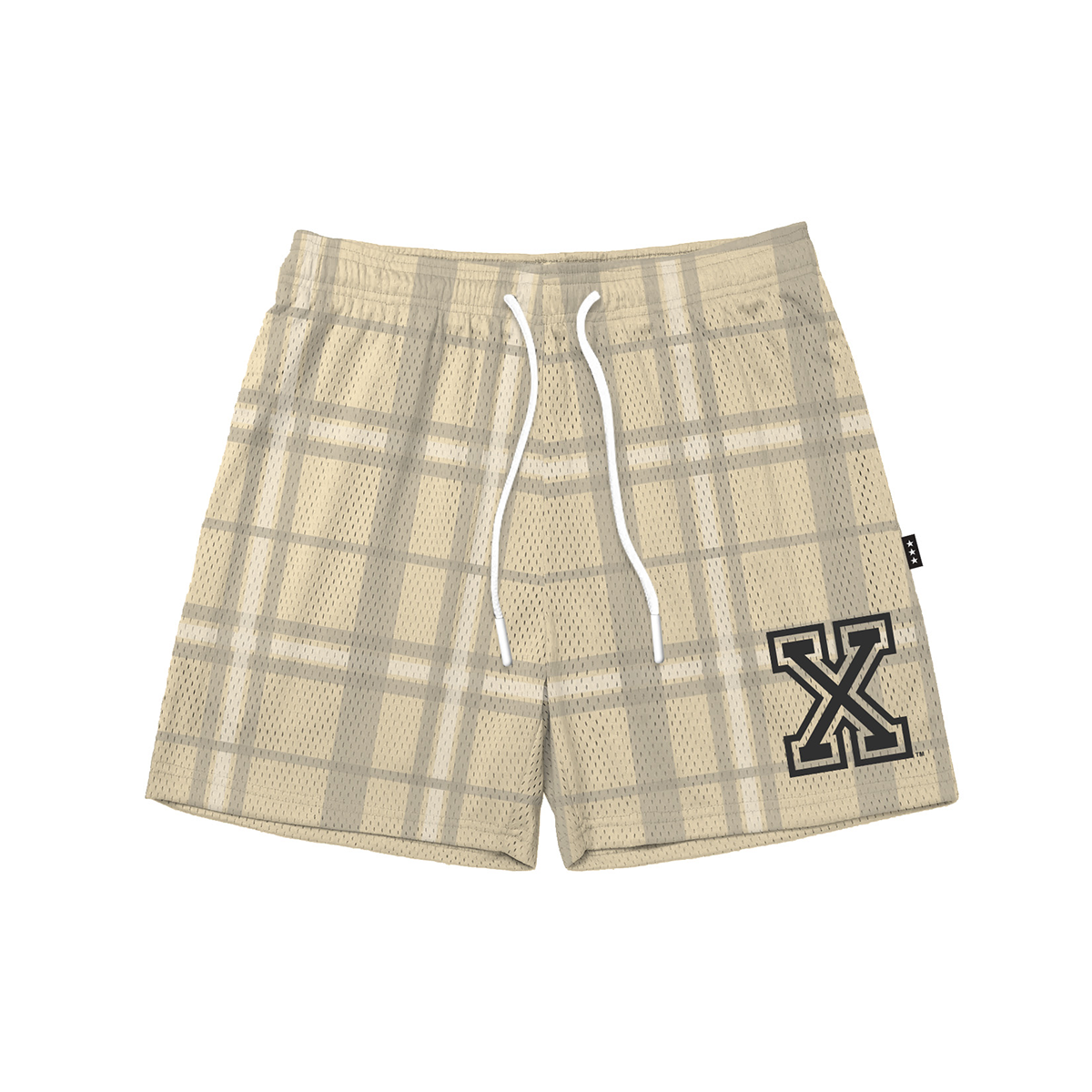 Xavier Plaid Monochromatic Fundamental Short