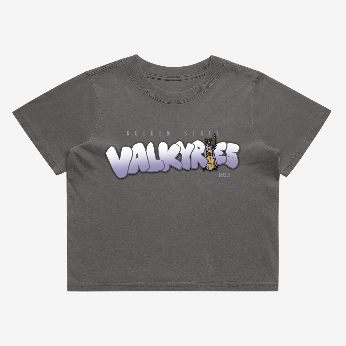Golden State Valkyries Bubble Script Crop Tee - SLAM Goods