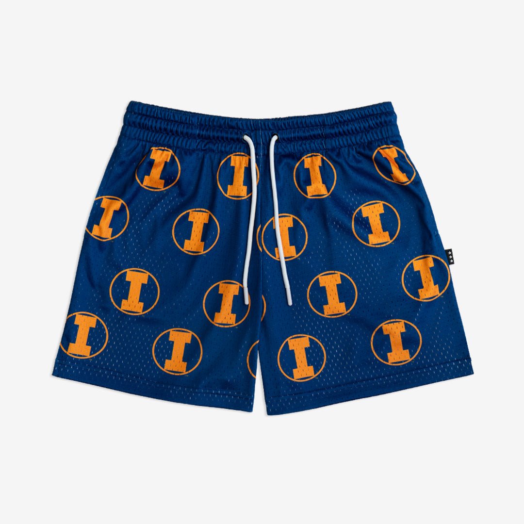 Illinois All-Over Logo Shorts