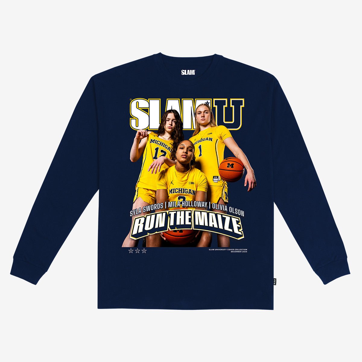 SLAM Cover L/S Tee - Michigan WBB (SLAMU 16) - SLAM Goods