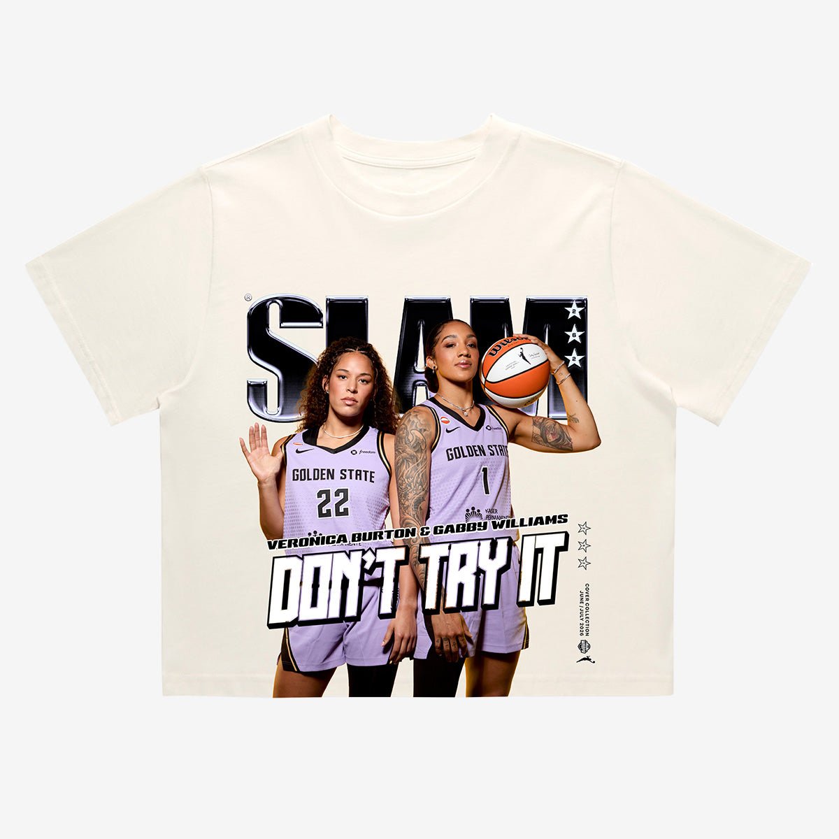 SLAM Crop Cover Tee - Veronica Burton + Gabby Williams (SLAM 262) - SLAM Goods