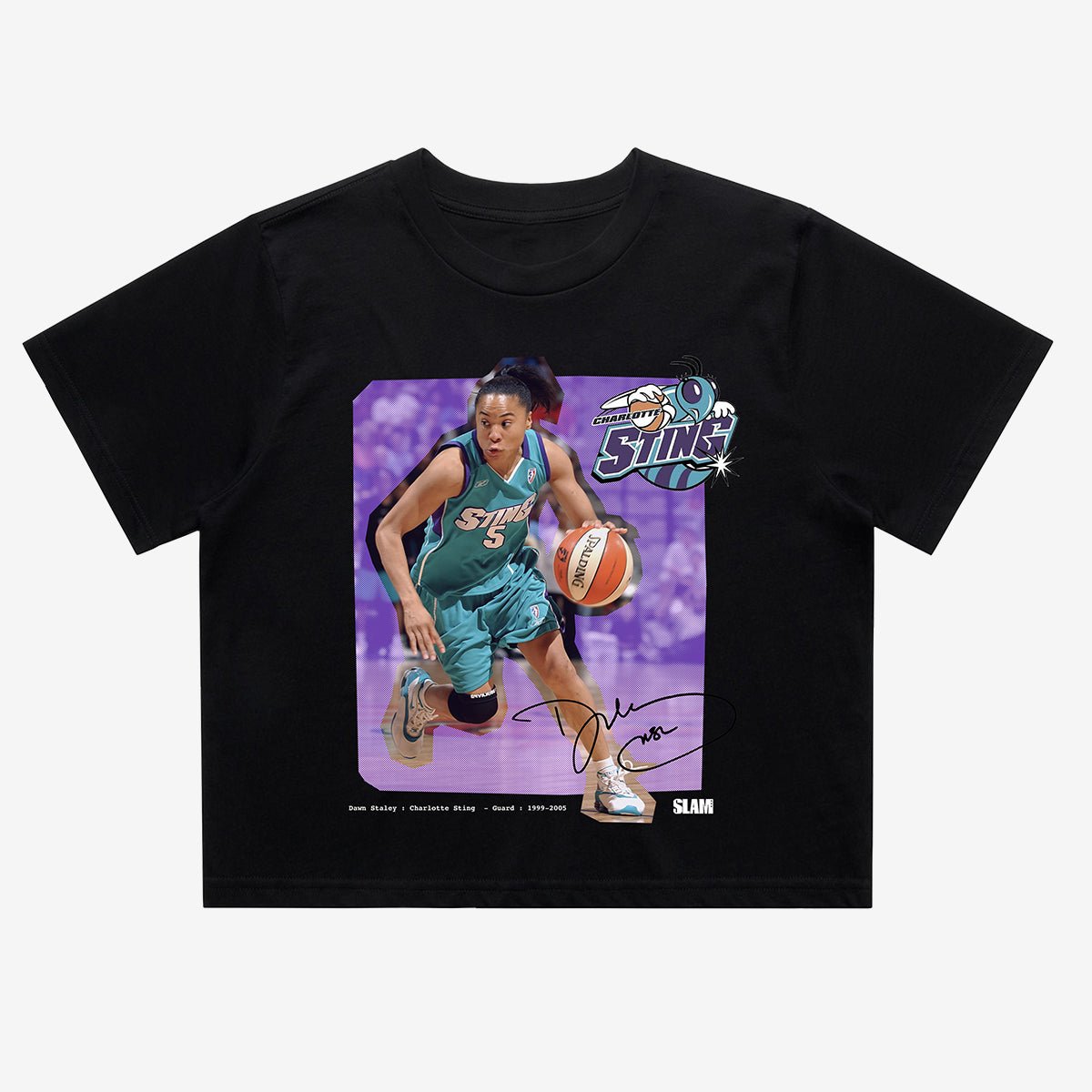 WSLAM Court Origins Crop Cover Tee - Dawn Staley (WNBA Legends) - SLAM Goods