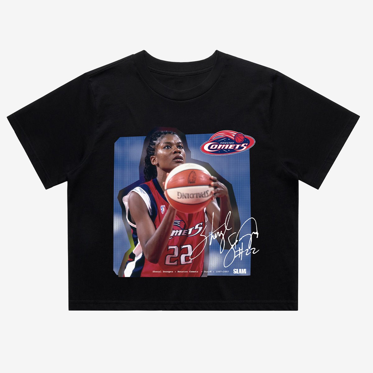 WSLAM Court Origins Crop Cover Tee - Sheryl Swoopes (WNBA Legends) - SLAM Goods