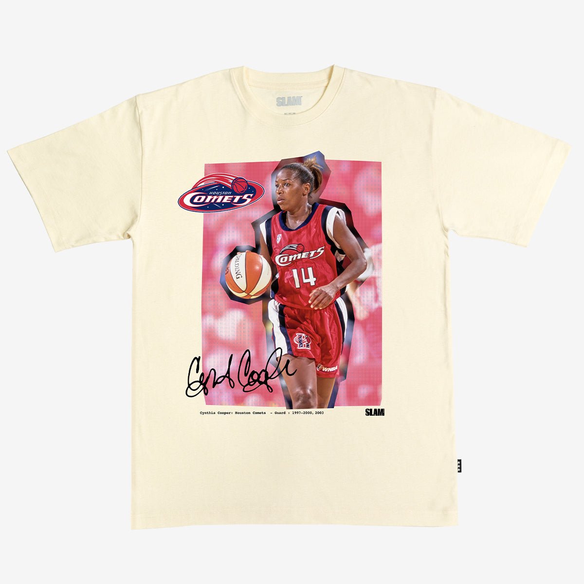 WSLAM Court Origins Heavy Tee - Cynthia Cooper (WNBA Legends) - SLAM Goods