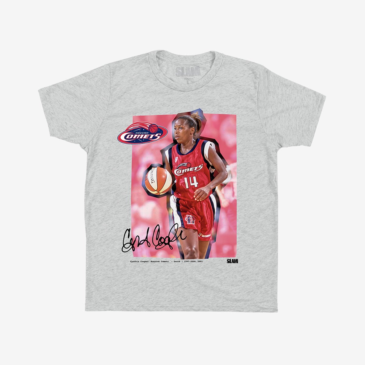 WSLAM Court Origins Youth Tee - Cynthia Cooper (WNBA Legends) - SLAM Goods