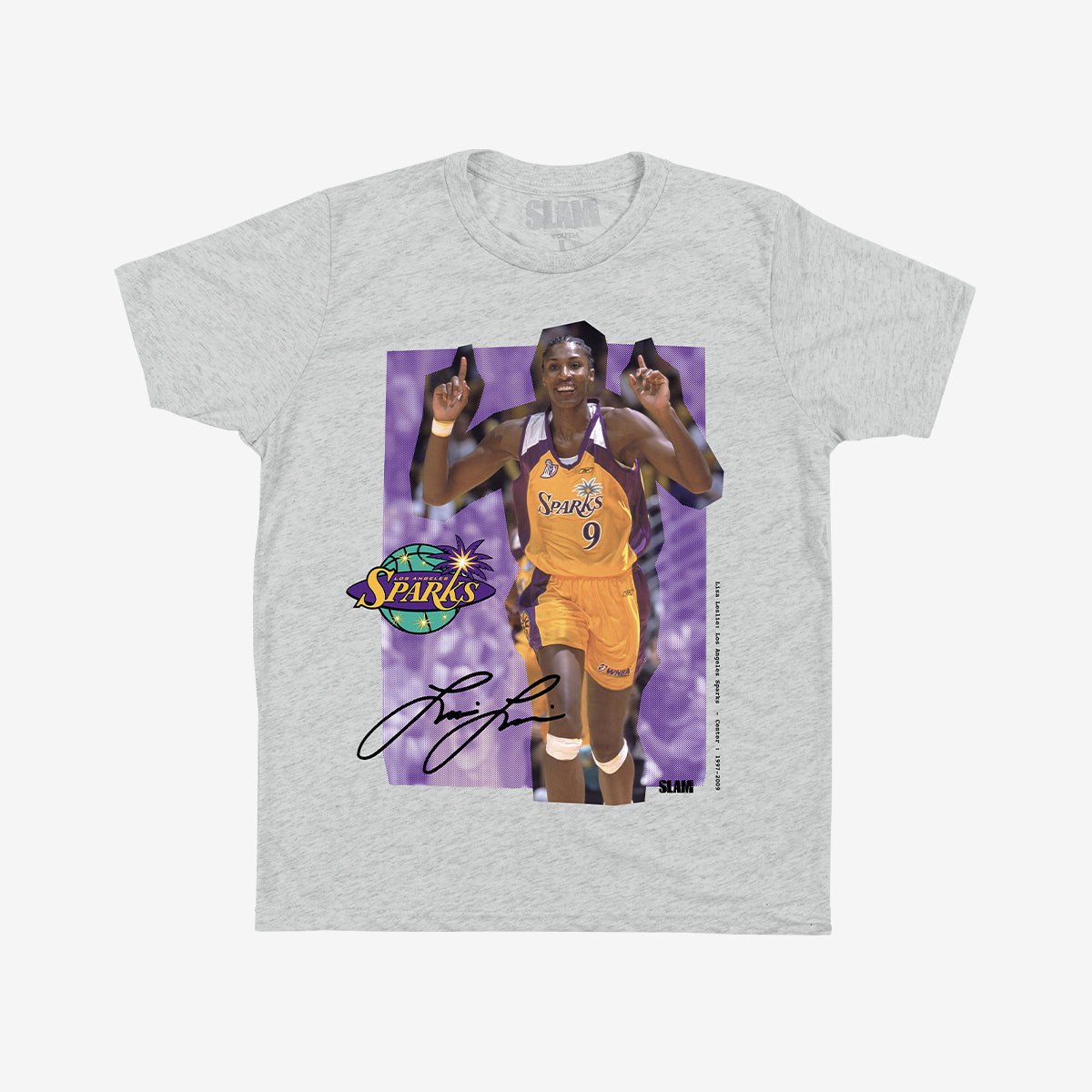 WSLAM Court Origins Youth Tee - Lisa Leslie (WNBA Legends) - SLAM Goods