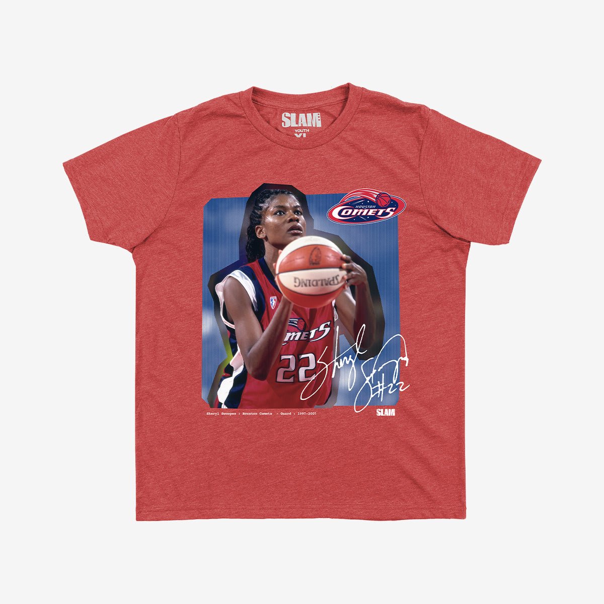 WSLAM Court Origins Youth Tee - Sheryl Swoopes (WNBA Legends) - SLAM Goods