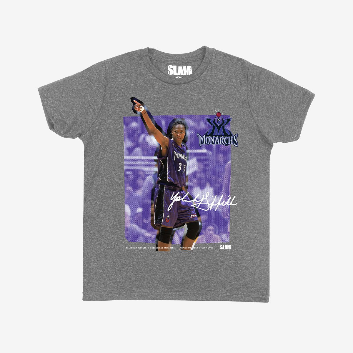 WSLAM Court Origins Youth Tee - Yolanda Griffith (WNBA Legends) - SLAM Goods