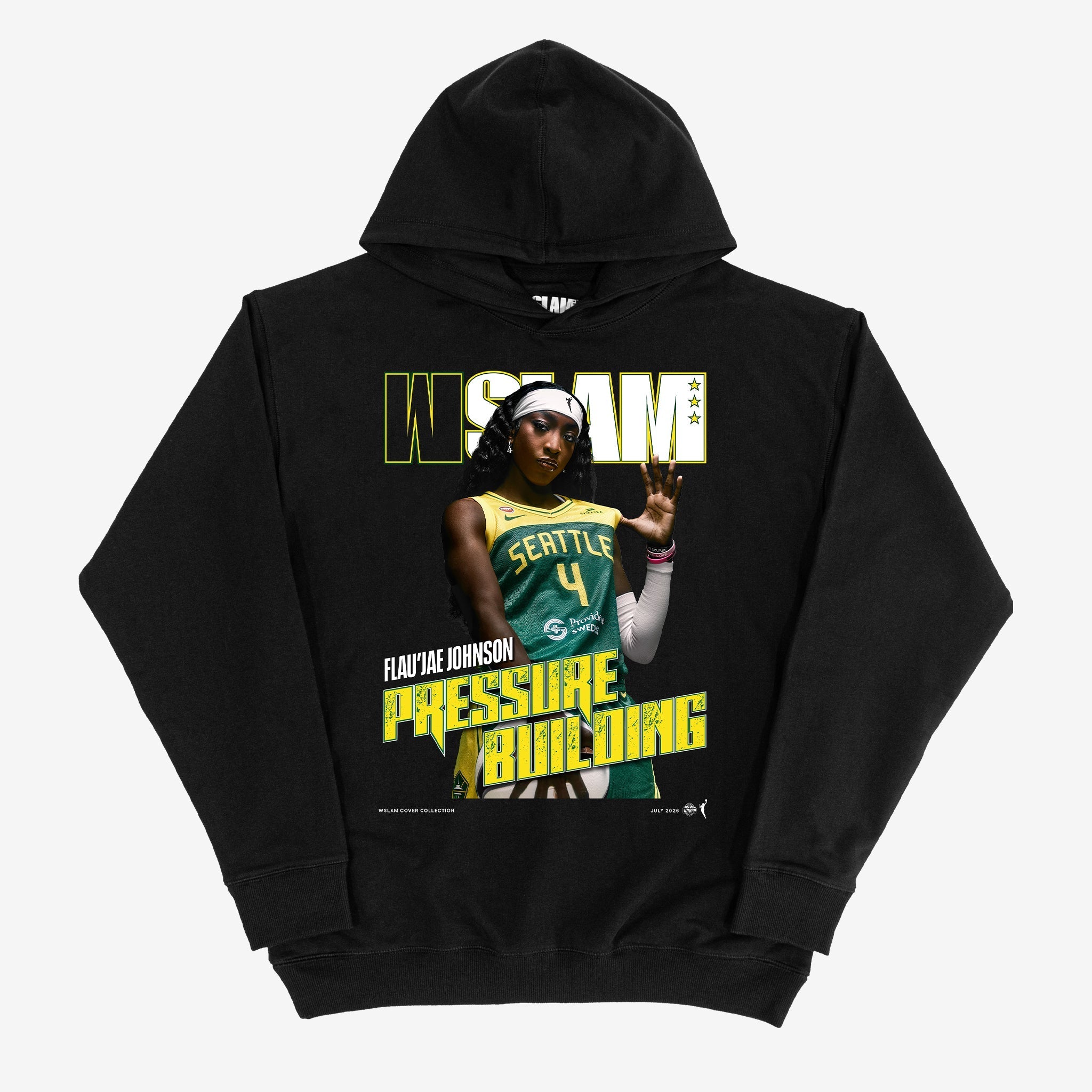 WSLAM Cover Hoodie - Flau'jae Johnson (Seattle Storm) - SLAM Goods