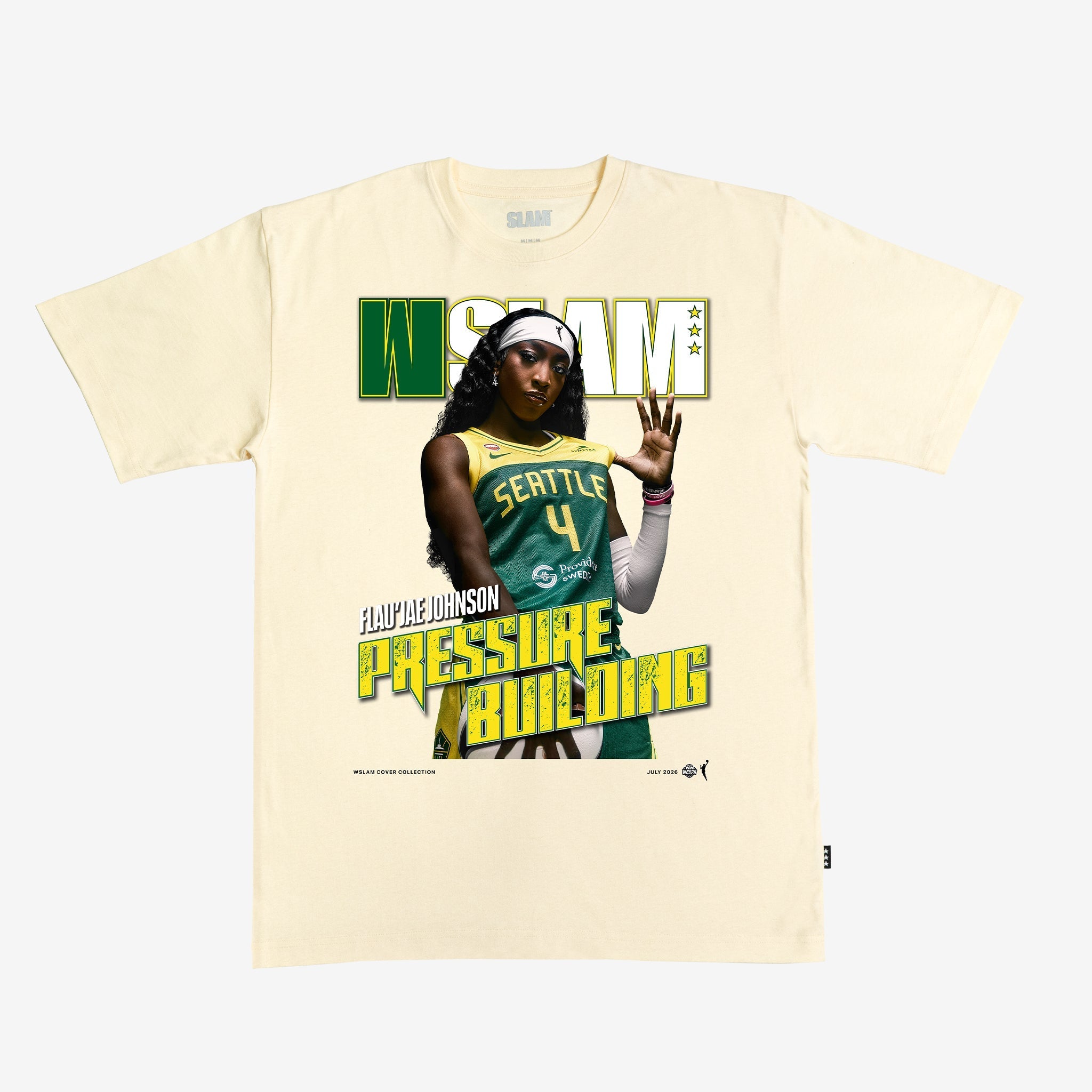 WSLAM Cover Tee - Flau'jae Johnson (Seattle Storm) - SLAM Goods