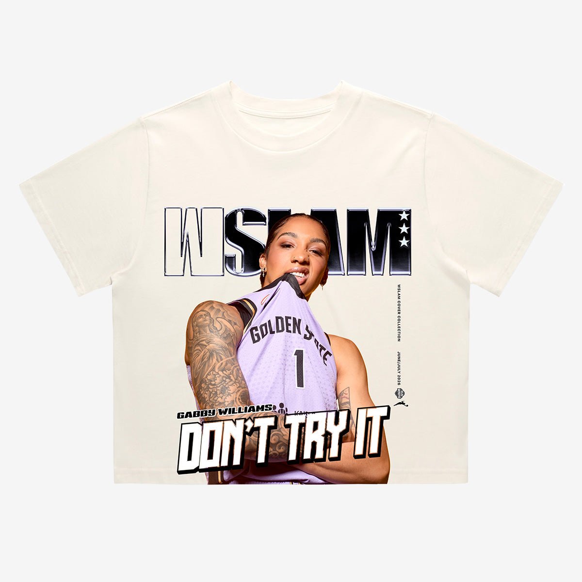 WSLAM Crop Cover Tee - Gabby Williams (SLAM 262) - SLAM Goods