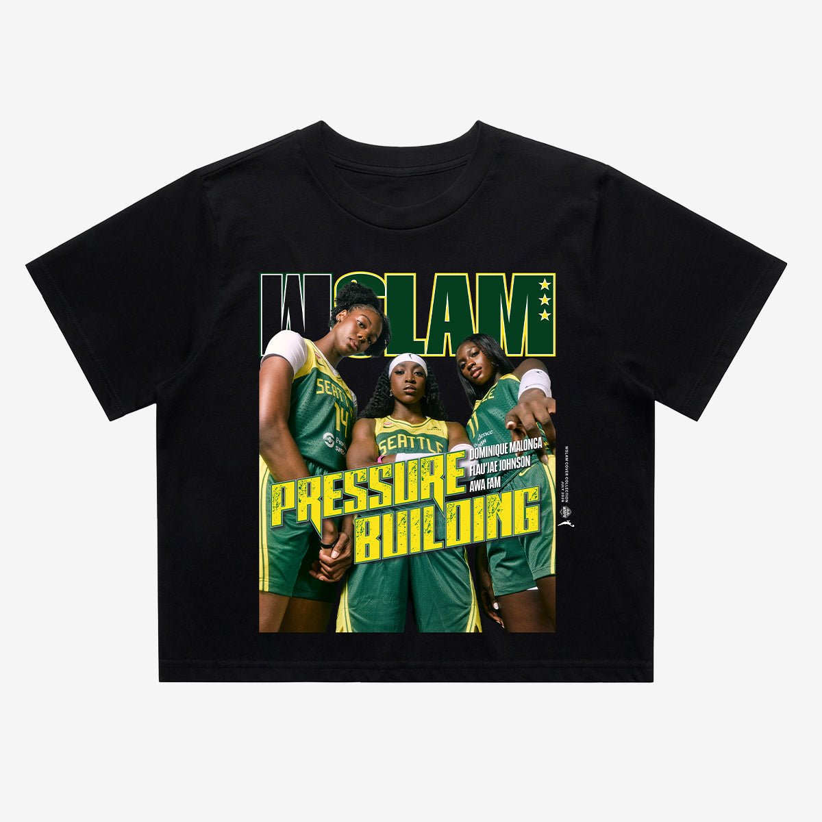 WSLAM Crop Cover Tee - Seattle Storm (WSLAM Digital Cover) - SLAM Goods