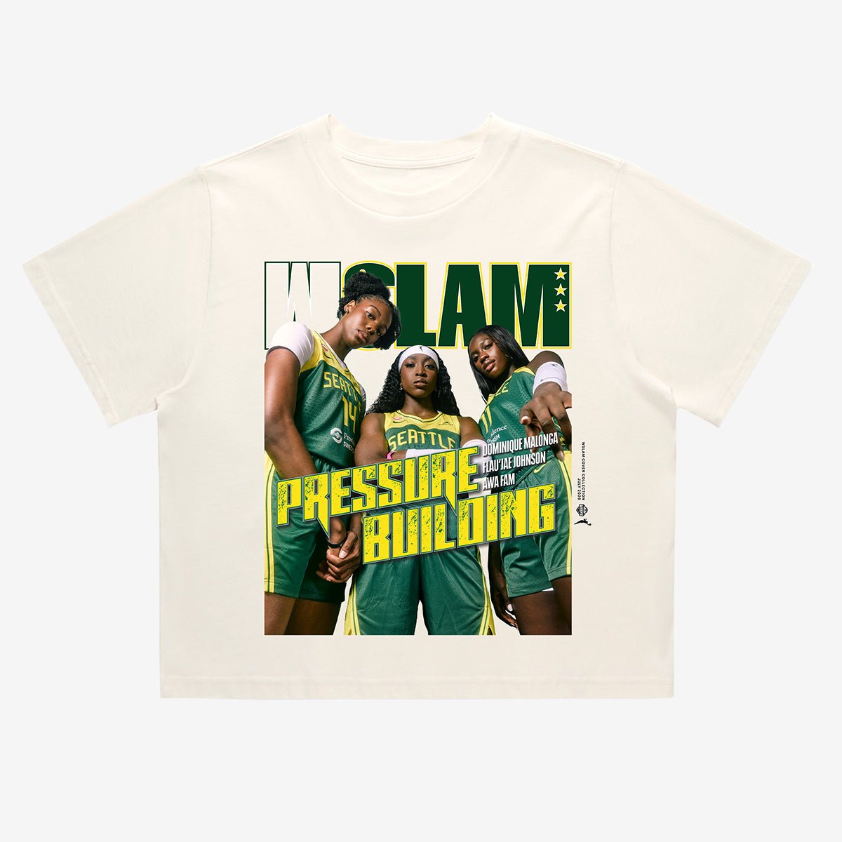 WSLAM Crop Cover Tee - Seattle Storm (WSLAM Digital Cover) - SLAM Goods