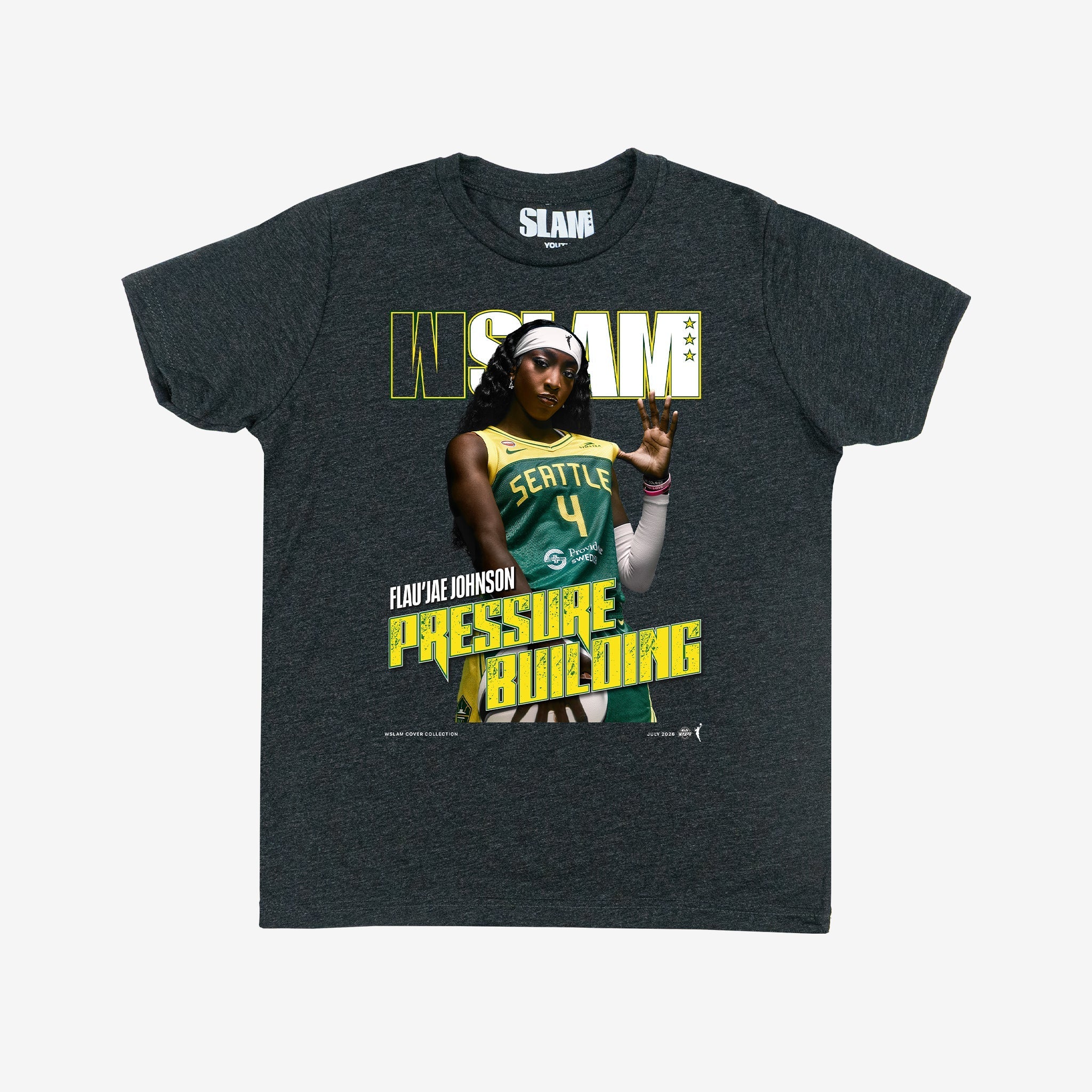 WSLAM Youth Cover Tee - Flau'jae Johnson (Seattle Storm) - SLAM Goods